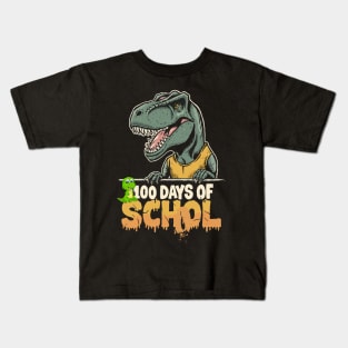 100 Days Of School, 100 Days Smarter DINOSAUR  SHIRT T-Shirt Kids T-Shirt